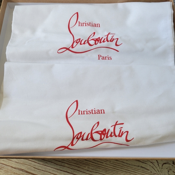 Christian Louboutin Mariza zeppa 130 black leather wedge sandals sz 39 - Picture 6 of 16